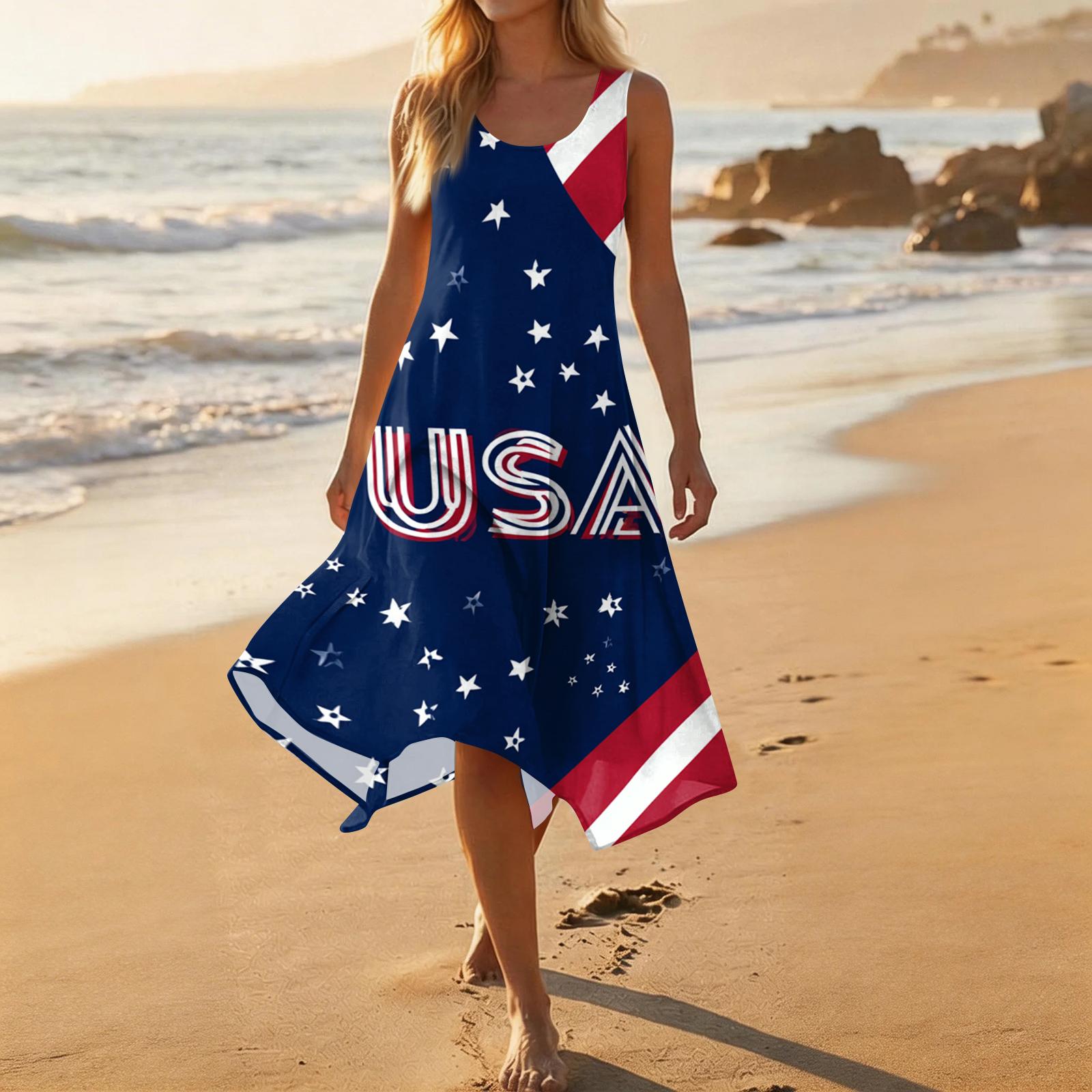 Independence Day Dress Sleeveless Floral Print Loose Fit Independence Day Dress for Women Casual Independence Day Dress Summer Wear S
Independence Day Dress Sleeveless Floral Print Loose Fit Independence Day Dress for Women Casual Independence Day Dress Summer Wear S
