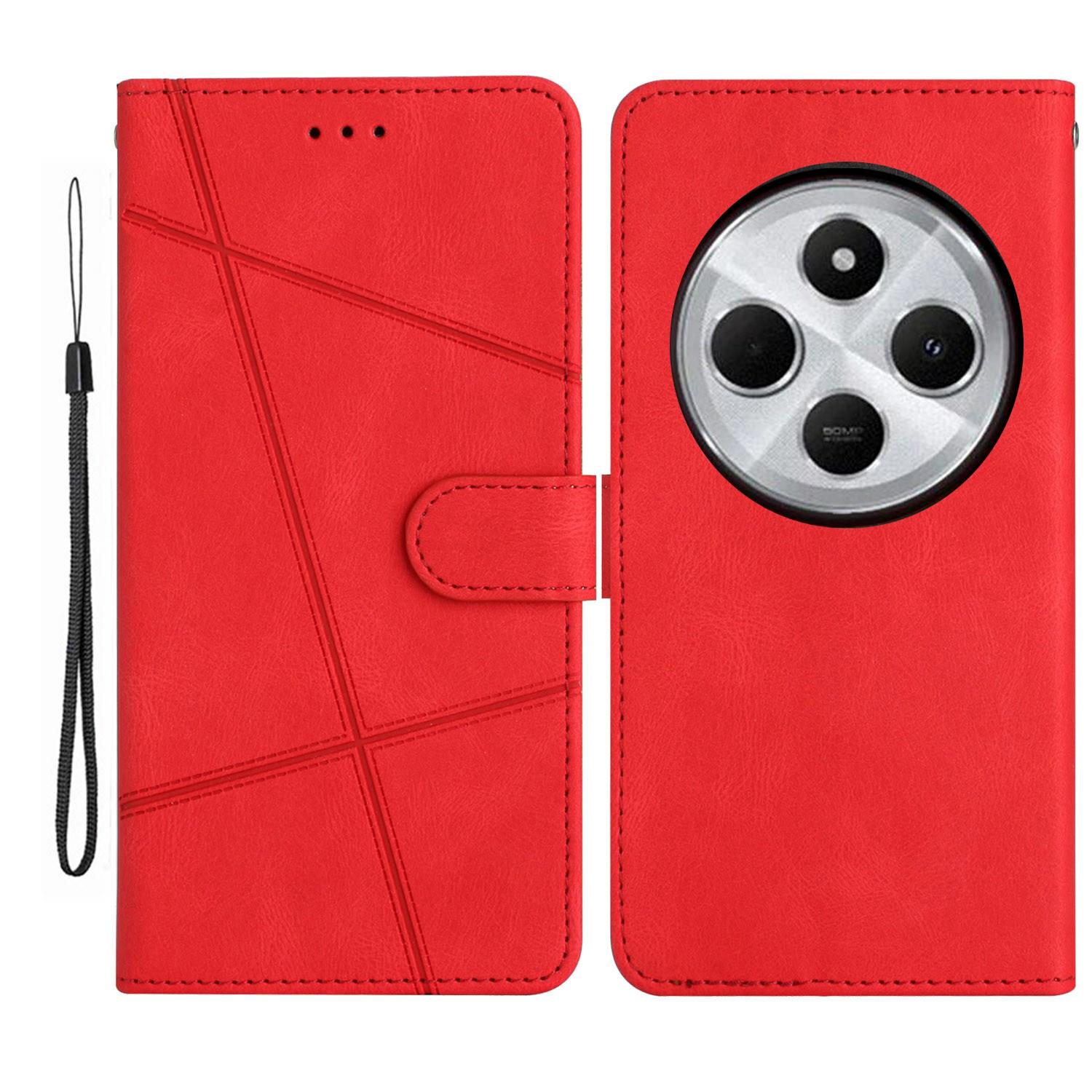 For Xiaomi Poco C75 4G/Redmi 14R 5G/14C 4G Wallet Case Line Imprinted Skin-Touch Anti-Drop Leather Flip Phone Cover Red
For Xiaomi Poco C75 4G/Redmi 14R 5G/14C 4G Wallet Case Line Imprinted Skin-Touch Anti-Drop Leather Flip Phone Cover Red