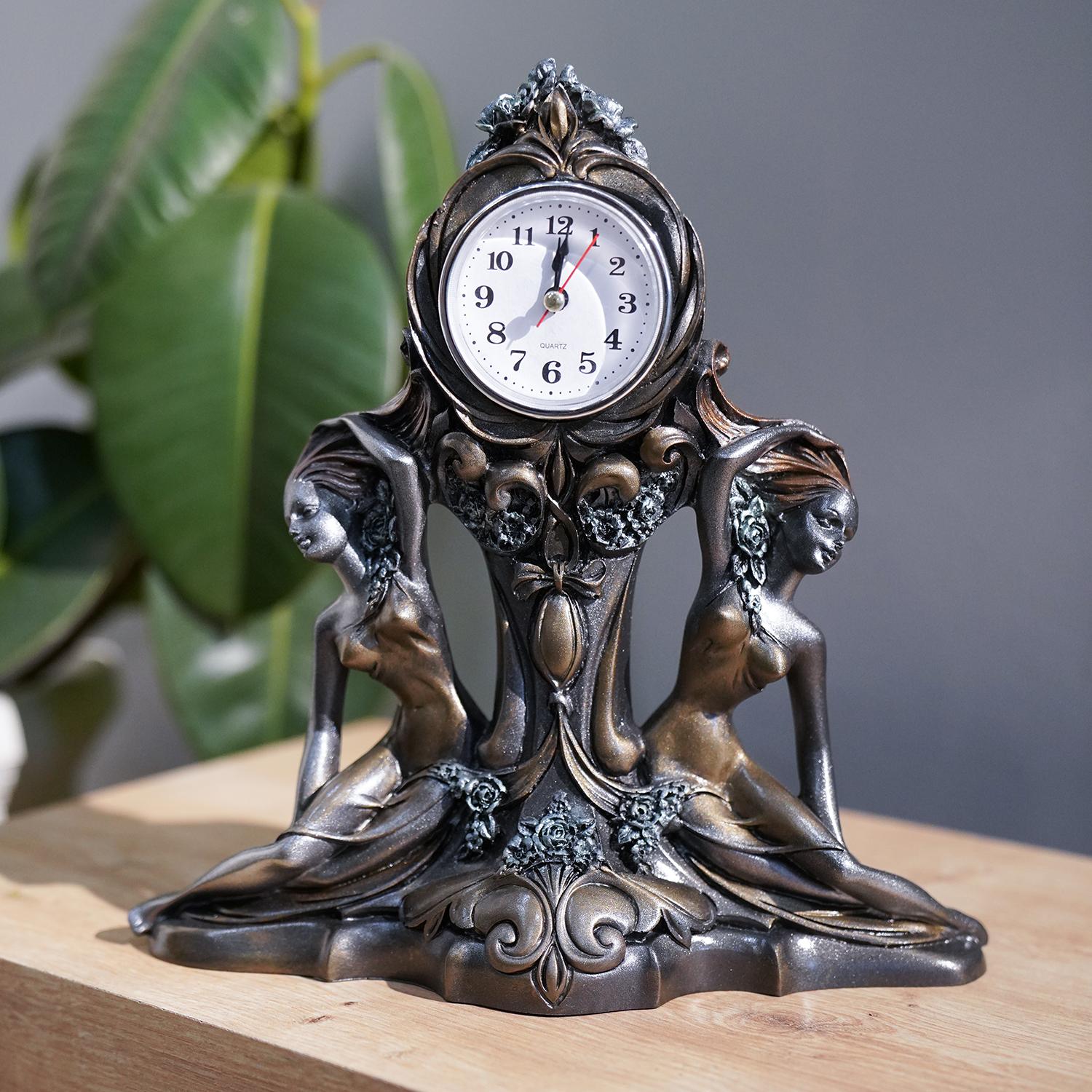 Muyika Donna Polyester Design Table Clock Gray Female Figure, Biblo Table Clock, Unique Design, Biblo Design Clock, Figured Table Clock
Muyika Donna Polyester Design Table Clock Gray Female Figure, Biblo Table Clock, Unique Design, Biblo Design Clock, Figured Table Clock