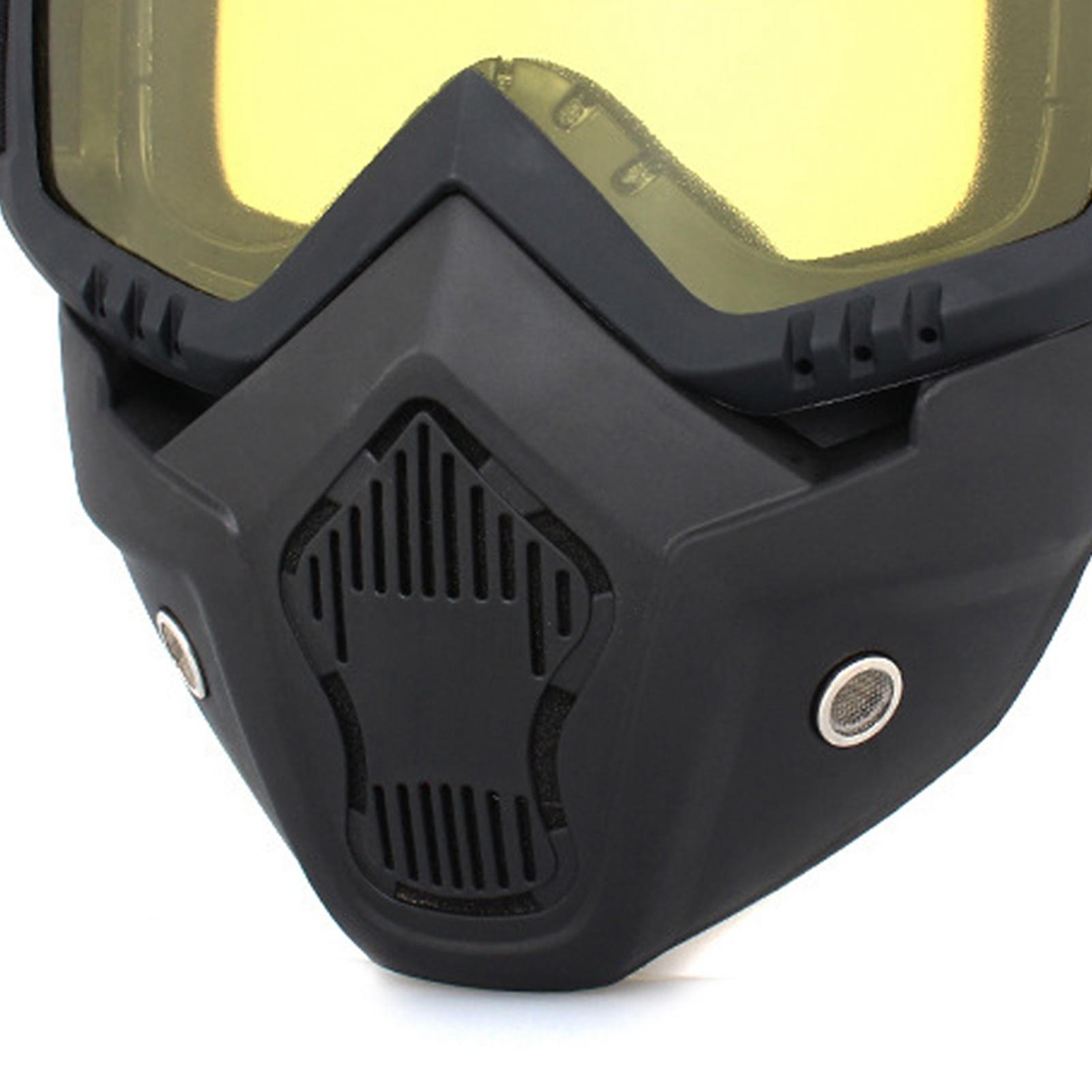 Motorcycle Goggle Helmet with Face Shield Windproof Eye Protection Glasses for Outdoor Riding Transparent Lens Yellow Lens
Motorcycle Goggle Helmet with Face Shield Windproof Eye Protection Glasses for Outdoor Riding Transparent Lens Yellow Lens