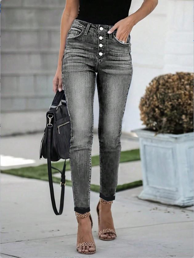High Waist Stretchy Skinny Jeans for Women - Ideal for Daily Wear Extra Extra Large сірий колір
High Waist Stretchy Skinny Jeans for Women - Ideal for Daily Wear Extra Extra Large сірий колір