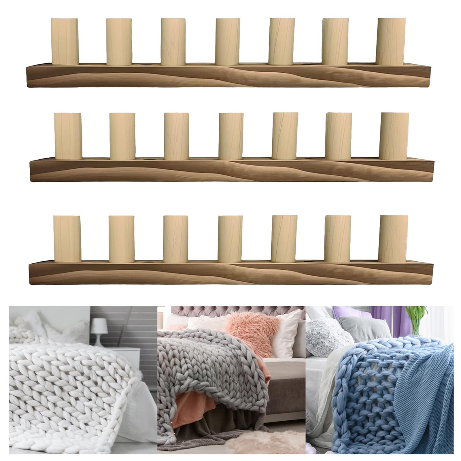 Knitting Loom for Blankets Adjustable Wood Frame Kit DIY Chunky Yarn Weaving Tool for Beginners Crafting
Knitting Loom for Blankets Adjustable Wood Frame Kit DIY Chunky Yarn Weaving Tool for Beginners Crafting