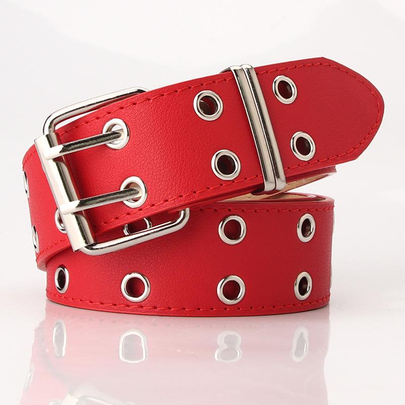 New style personality double vent eye women s belt Fashion Rivet Decorated Belt Trendy Wide Belt for Street Vendor Supplies 105CM красный
New style personality double vent eye women s belt Fashion Rivet Decorated Belt Trendy Wide Belt for Street Vendor Supplies 105CM красный