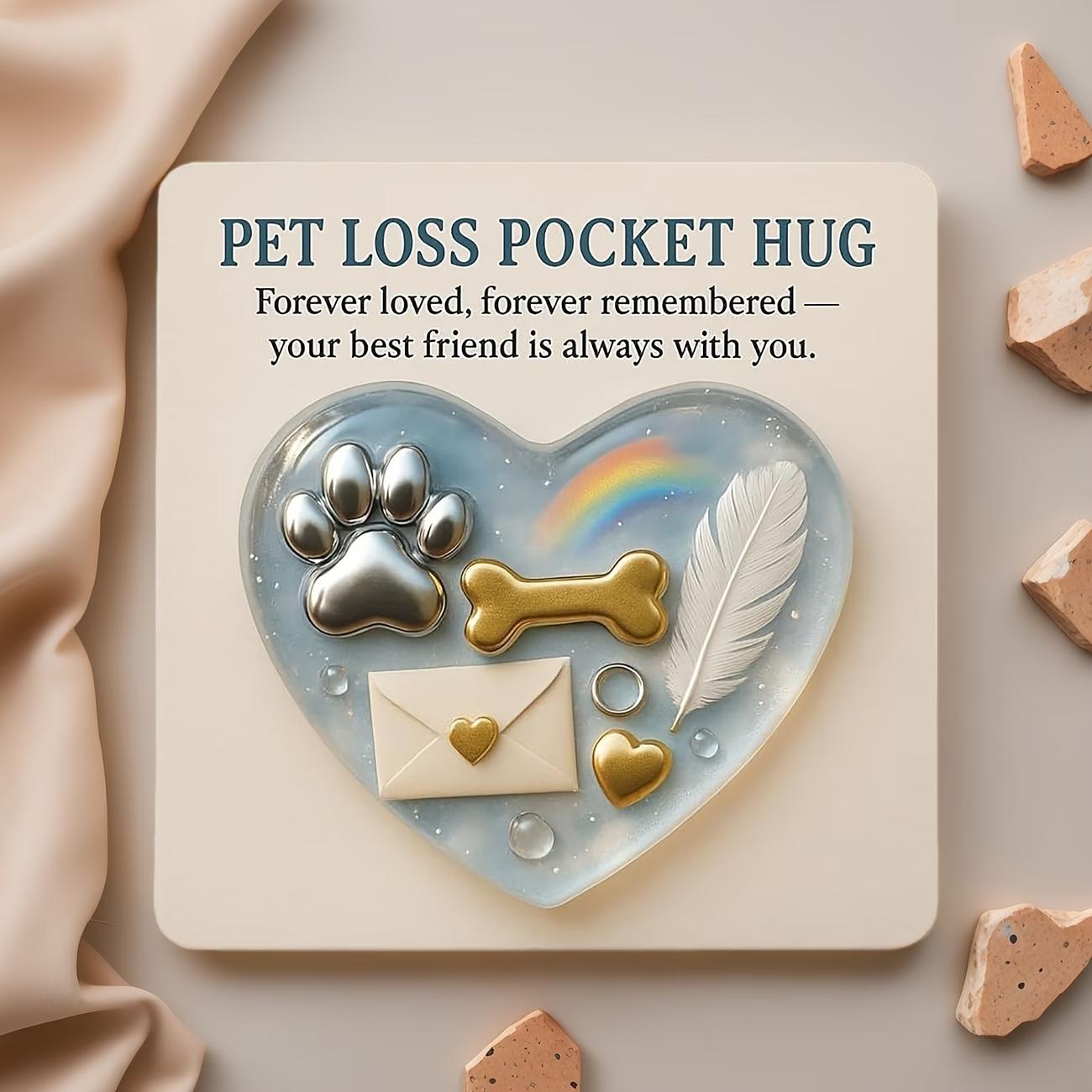 Dog Pocket Hug Memorial Card,2D Heart Keepsake,Inspirational Hug Token,Comfort Gift for Pet Lovers,Remembrance for Beloved Dog
Dog Pocket Hug Memorial Card,2D Heart Keepsake,Inspirational Hug Token,Comfort Gift for Pet Lovers,Remembrance for Beloved Dog