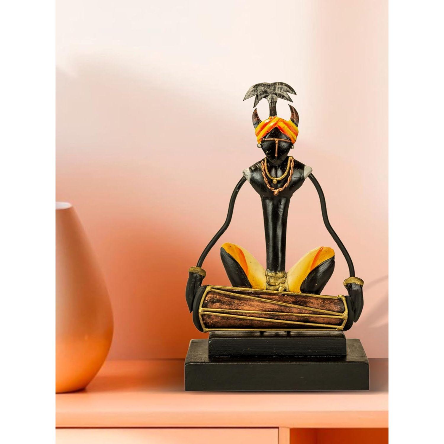 Bastar Antique Art for Home Decor | Tribal Musician for Living Room | Handmade Showpiece for Gifting | Dhol
Bastar Antique Art for Home Decor | Tribal Musician for Living Room | Handmade Showpiece for Gifting | Dhol