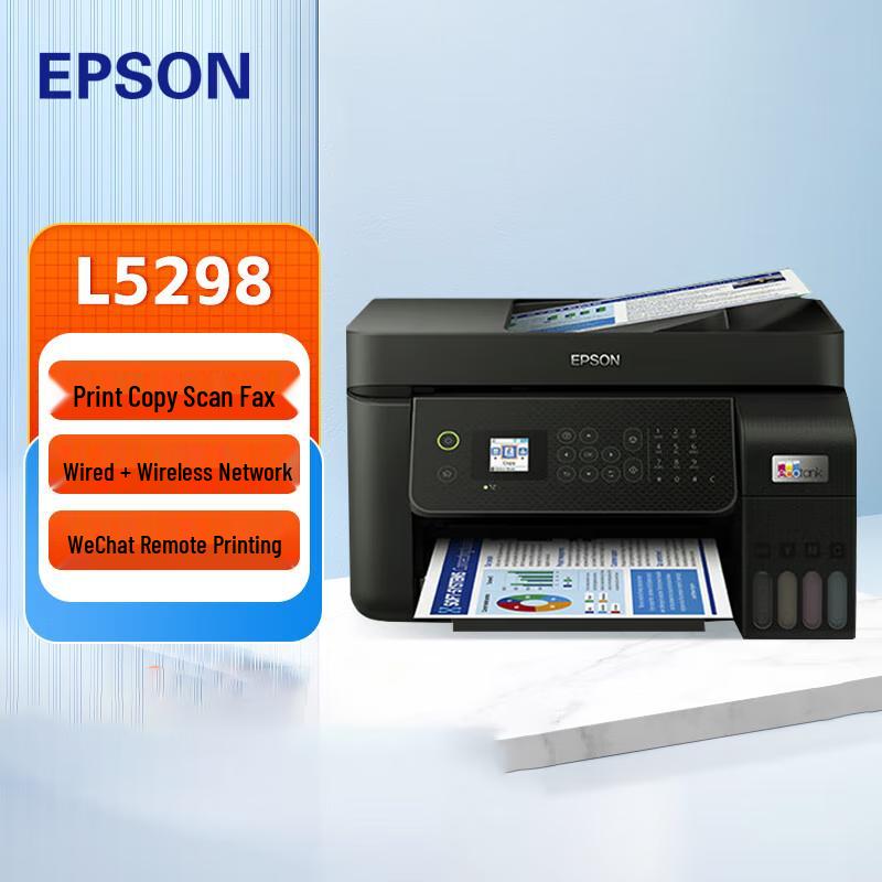 Epson L5298 Ink Tank Color All-in-One Printer
Epson L5298 Ink Tank Color All-in-One Printer