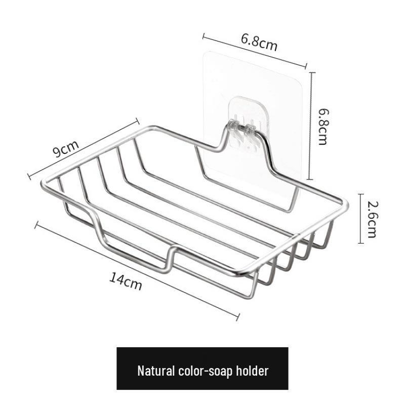 Punch-Free Stainless Steel Soap Rack - Seamless, Reinforced, Thickened Design for Bathroom or Toilet Iron срібний
Punch-Free Stainless Steel Soap Rack - Seamless, Reinforced, Thickened Design for Bathroom or Toilet Iron срібний