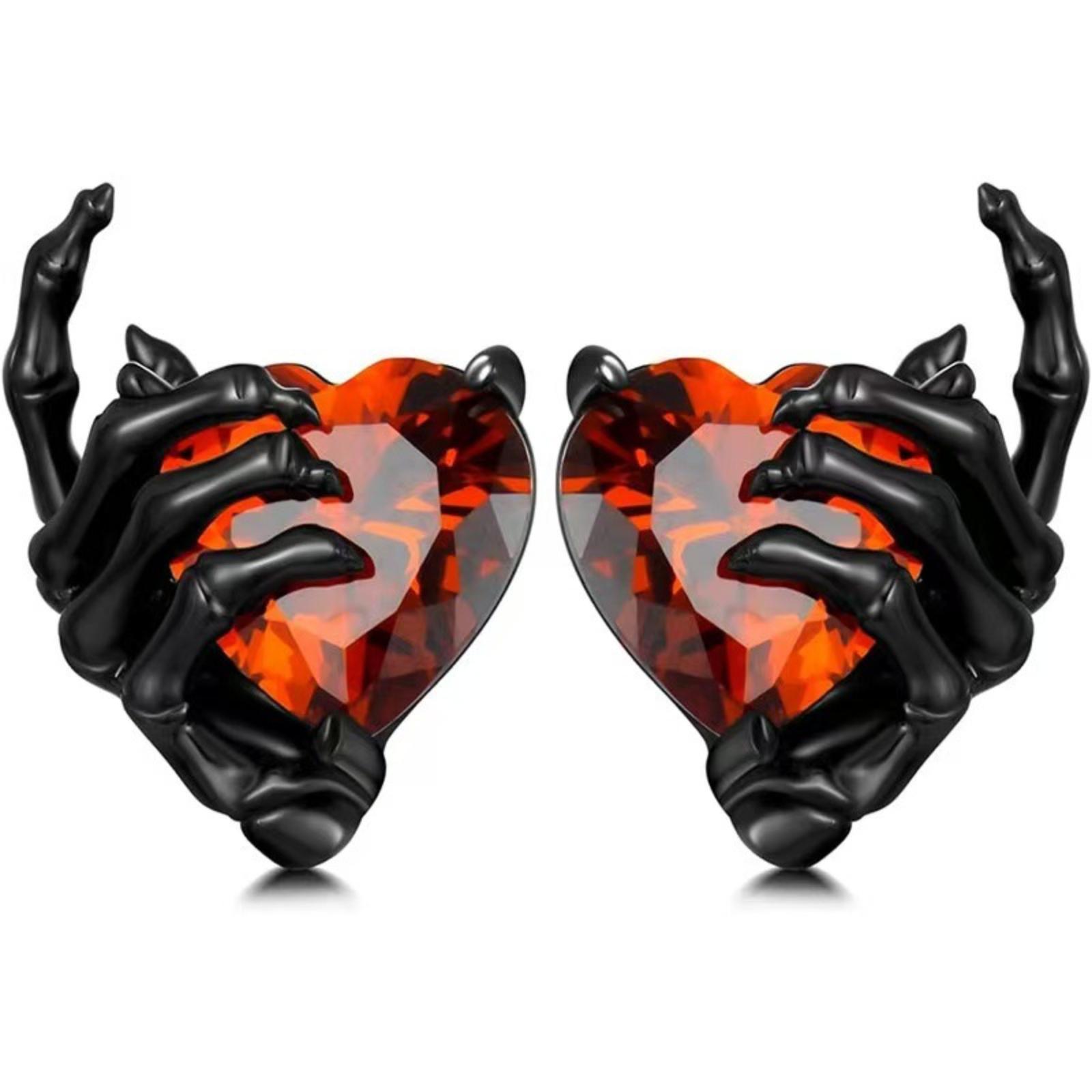 Creative Fashion Exaggerated Dark Punk Style Rhinestone Heart Accessories Individual Trendy Cool Versatile High-End Earrings for Daily Wear One Size
Creative Fashion Exaggerated Dark Punk Style Rhinestone Heart Accessories Individual Trendy Cool Versatile High-End Earrings for Daily Wear One Size