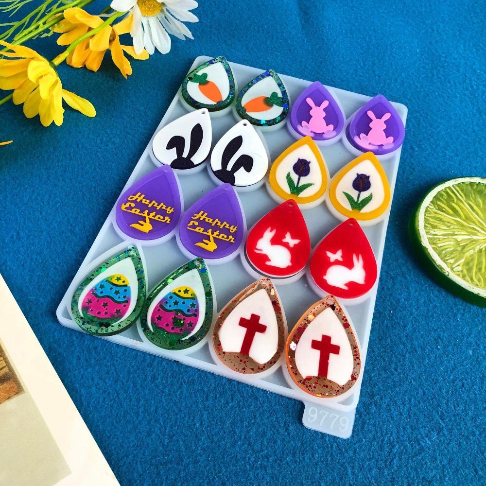 Силиконовая форма для пасхальных серег «сделай сам», силиконовая форма, литье из смолы, новая силиконовая форма для кристаллов, Пасхальная форма 
Силиконовая форма для пасхальных серег «сделай сам», силиконовая форма, литье из смолы, новая силиконовая форма для кристаллов, Пасхальная форма