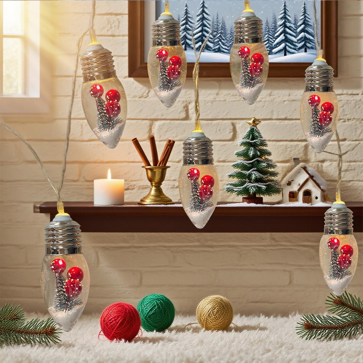 1pc LED Snow Globe Bulb String Light with Xmas Tree & Red Berrys Battery Powered For Home Patio Mantel Fireplace Christmas Decor 1.5M10LED теплый белый
1pc LED Snow Globe Bulb String Light with Xmas Tree & Red Berrys Battery Powered For Home Patio Mantel Fireplace Christmas Decor 1.5M10LED теплый белый
