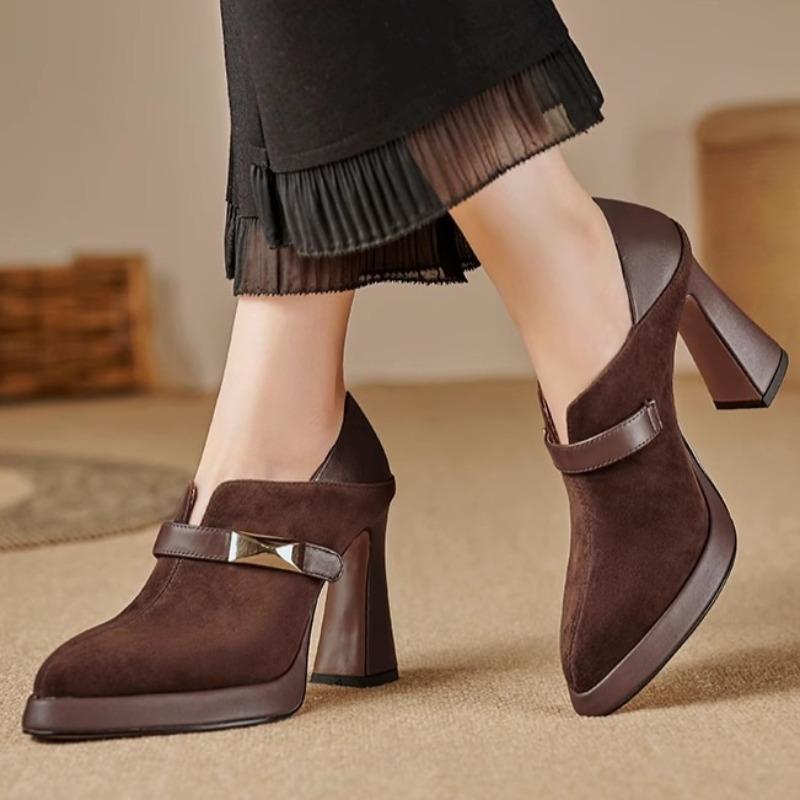 Женские осенние новые замшевые водонепроницаемые дизайнерские туфли на высоком каблуке для отдыха на открытом воздухе, удобные, с неглубоким вырезом, сексуальные остроносые туфли на высоком каблуке, размер 39 37 темно-коричневого
Женские осенние новые замшевые водонепроницаемые дизайнерские туфли на высоком каблуке для отдыха на открытом воздухе, удобные, с неглубоким вырезом, сексуальные остроносые туфли на высоком каблуке, размер 39 37 темно-коричневого