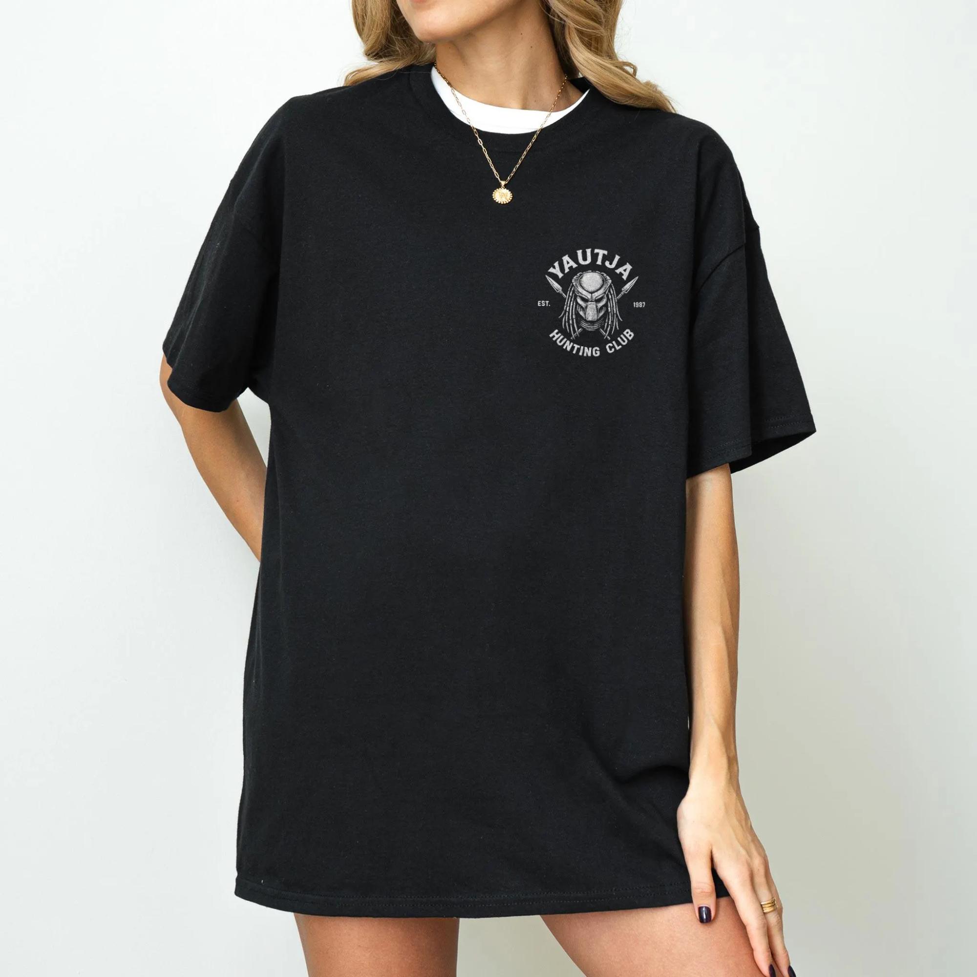 Yautja Hunting Club Printed Womens Tshirt for Spring and Summer Fashion Trend Pure Cotton Top Neutral Short Sleeved Tshirt 4XL
Yautja Hunting Club Printed Womens Tshirt for Spring and Summer Fashion Trend Pure Cotton Top Neutral Short Sleeved Tshirt 4XL