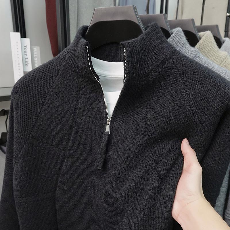 Men s Retro Jacquard Stand Collar Zipper Sweater - Autumn/Winter Casual Knitwear XL (Recommended 135-150 lbs) чорний
Men s Retro Jacquard Stand Collar Zipper Sweater - Autumn/Winter Casual Knitwear XL (Recommended 135-150 lbs) чорний