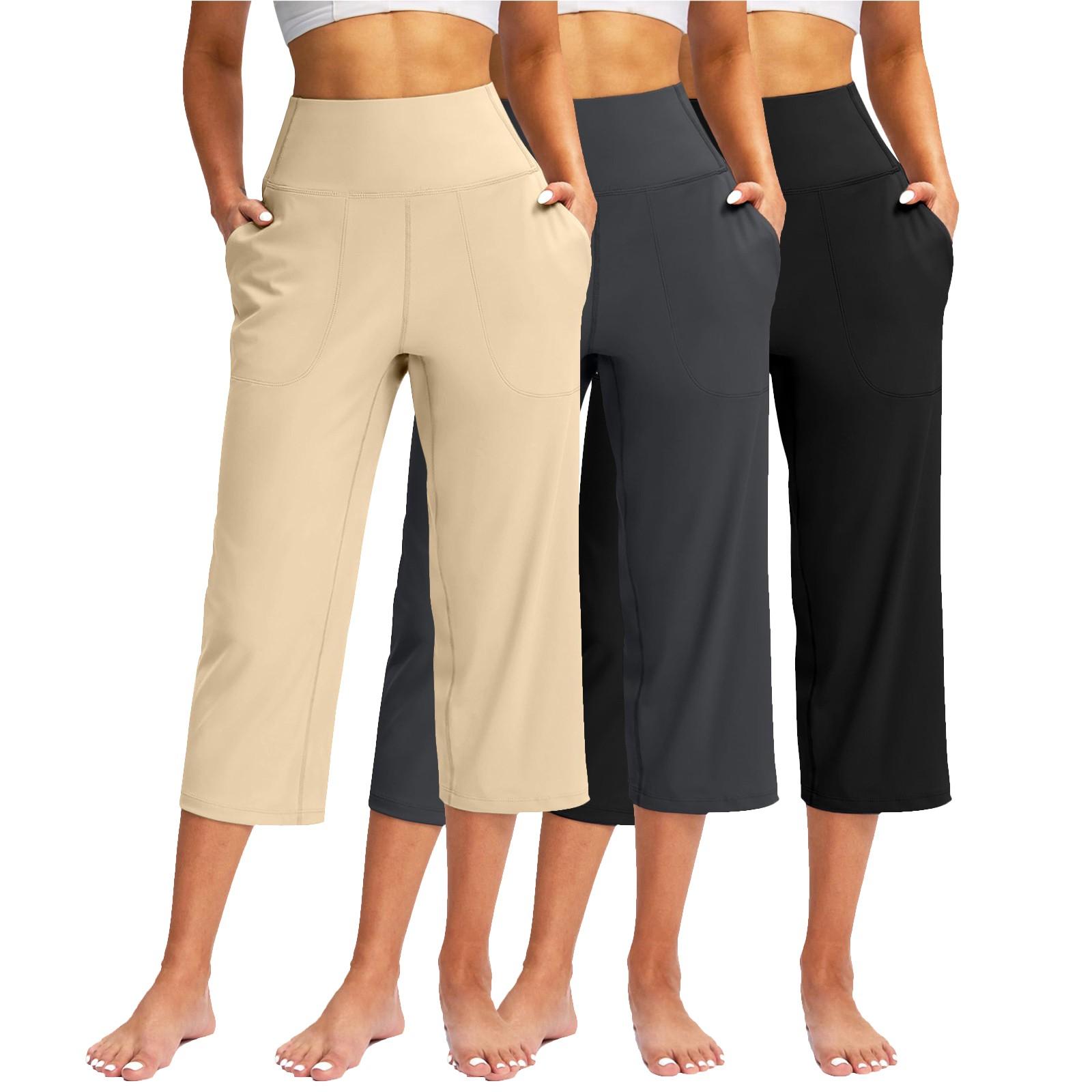 3 Pack Women Elastic High Waist 3/4 Pant Casual Fit Wide Capris Leg Pants Trousers With Pockets XXXL
3 Pack Women Elastic High Waist 3/4 Pant Casual Fit Wide Capris Leg Pants Trousers With Pockets XXXL