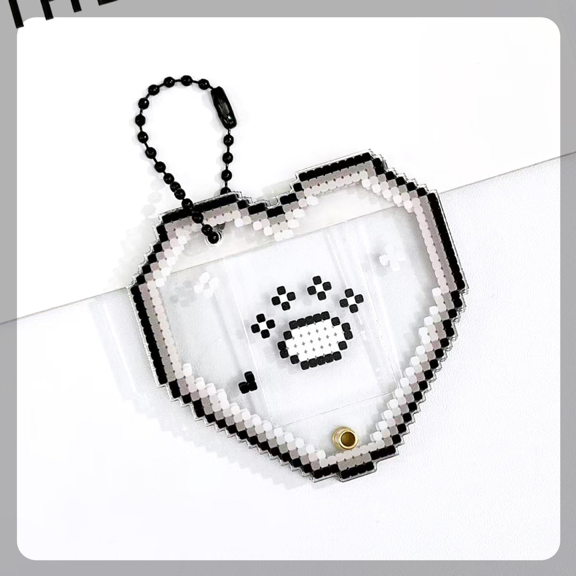 Pixel Art Keychain Pendant Creative 1 Inch Photo Storage Display Heart Shape Card Holder Retro Acrylic Photo Frame Keychain чёрный
Pixel Art Keychain Pendant Creative 1 Inch Photo Storage Display Heart Shape Card Holder Retro Acrylic Photo Frame Keychain чёрный