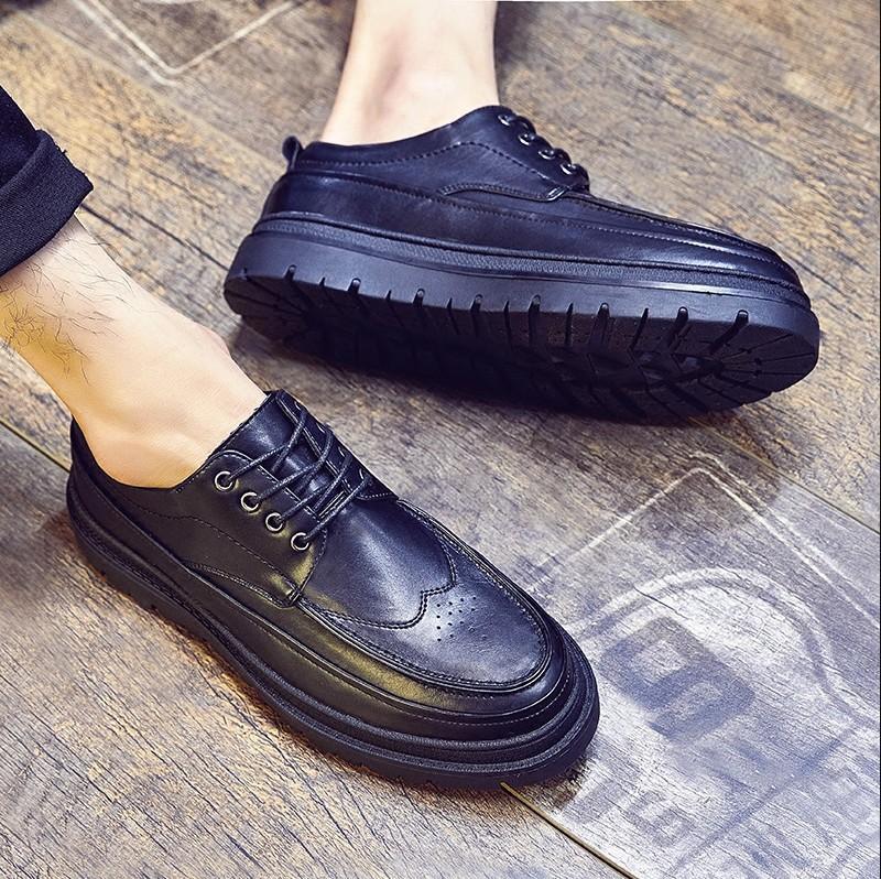 Spring trendy shoes Brock men s shoes men s casual muffin shoes Korean version trendy board shoes men s platform British leather shoes 37 чёрный
Spring trendy shoes Brock men s shoes men s casual muffin shoes Korean version trendy board shoes men s platform British leather shoes 37 чёрный