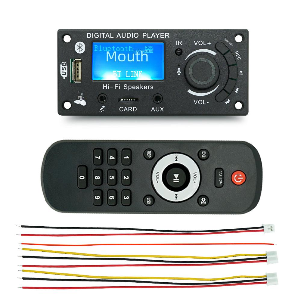 JQ Bluetooth MP3 Decoding Board with LCD Screen for DIY Car Audio Amplifiers MP3 Decoder Board with Large Remote чорний
JQ Bluetooth MP3 Decoding Board with LCD Screen for DIY Car Audio Amplifiers MP3 Decoder Board with Large Remote чорний