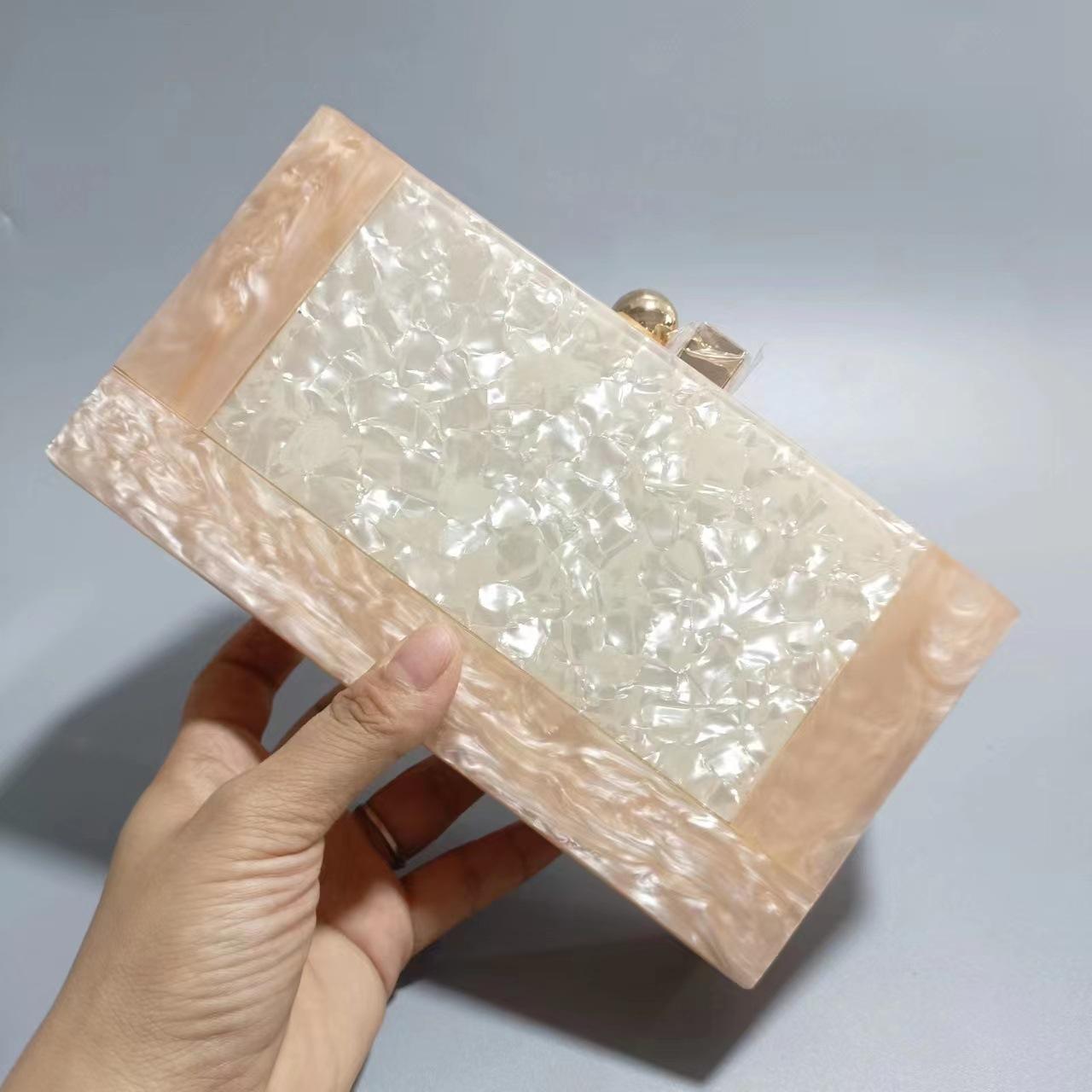 Dinner Bag Vintage Patchwork Bag Trendy Acrylic Shoulder Crossbody Chain Bag Women шампанського
Dinner Bag Vintage Patchwork Bag Trendy Acrylic Shoulder Crossbody Chain Bag Women шампанського