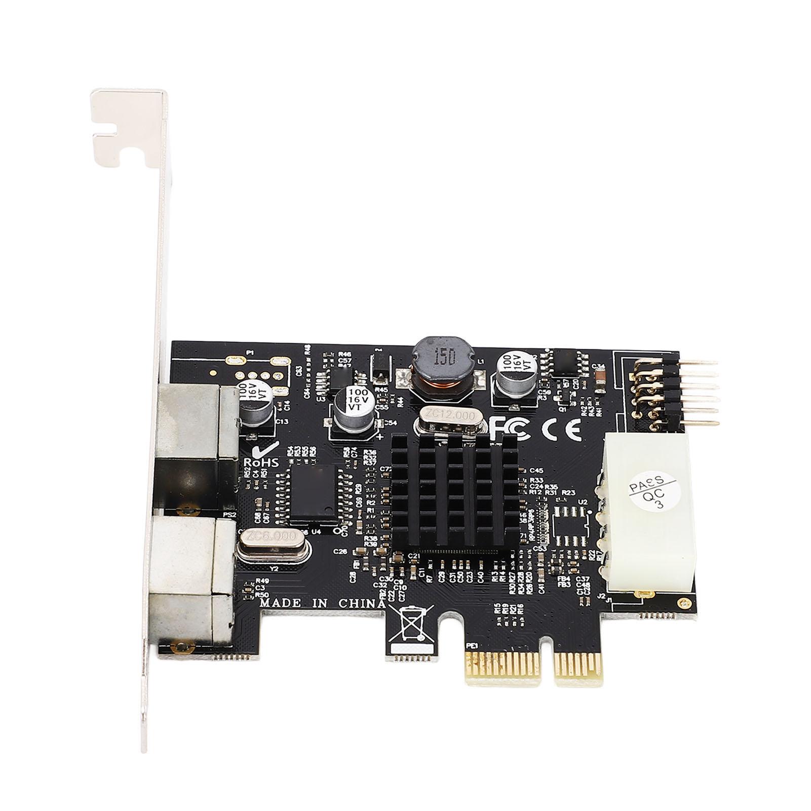 PCIe to PS2 Adapter Card MCS9990CV Chip Built in USB2.0 Pin PCIe to 2 Ports PS2 Keyboard Mouse
PCIe to PS2 Adapter Card MCS9990CV Chip Built in USB2.0 Pin PCIe to 2 Ports PS2 Keyboard Mouse