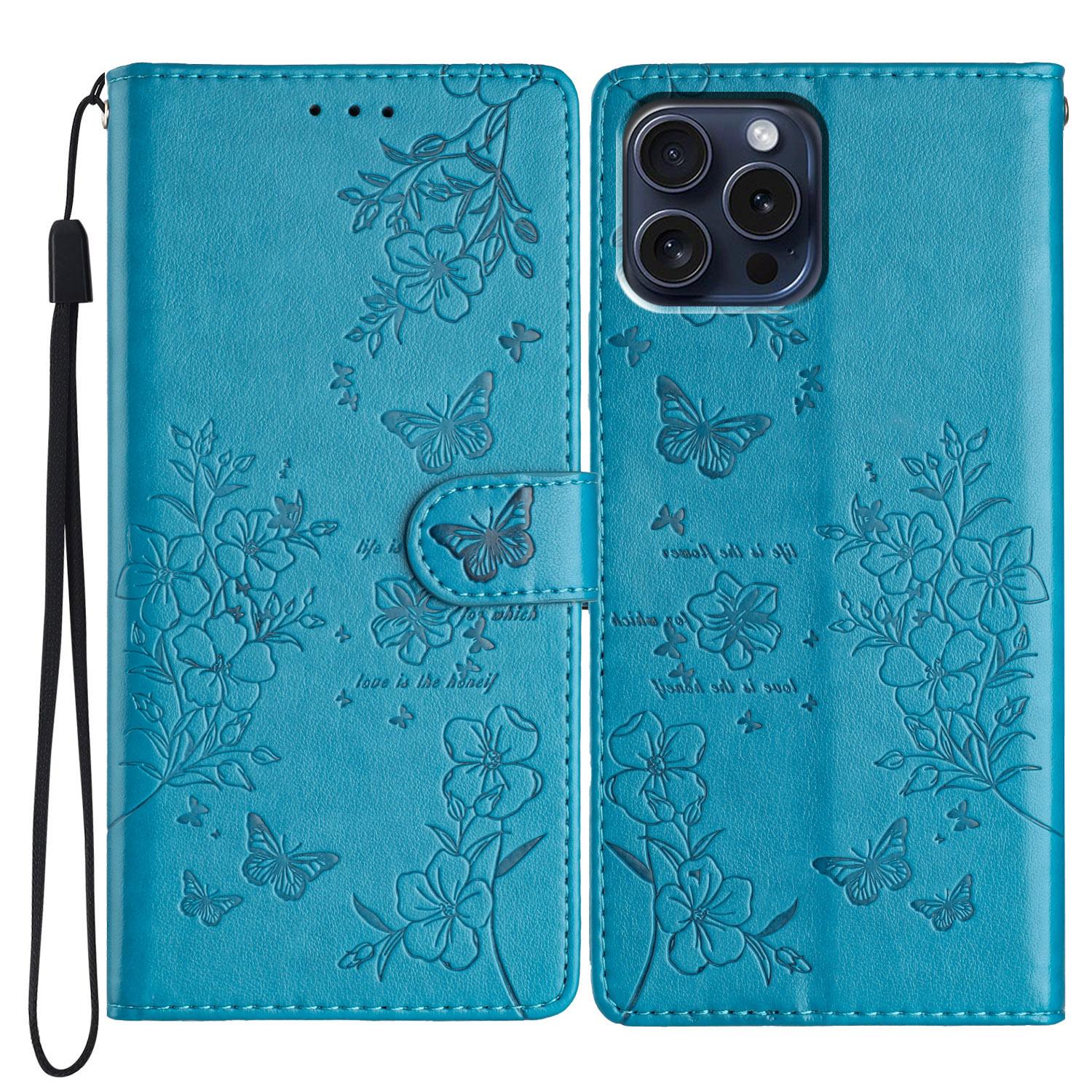 For iPhone 14 Pro Case Butterfly Floral Imprint Leather Wallet Phone Cover with Stand Blue
For iPhone 14 Pro Case Butterfly Floral Imprint Leather Wallet Phone Cover with Stand Blue