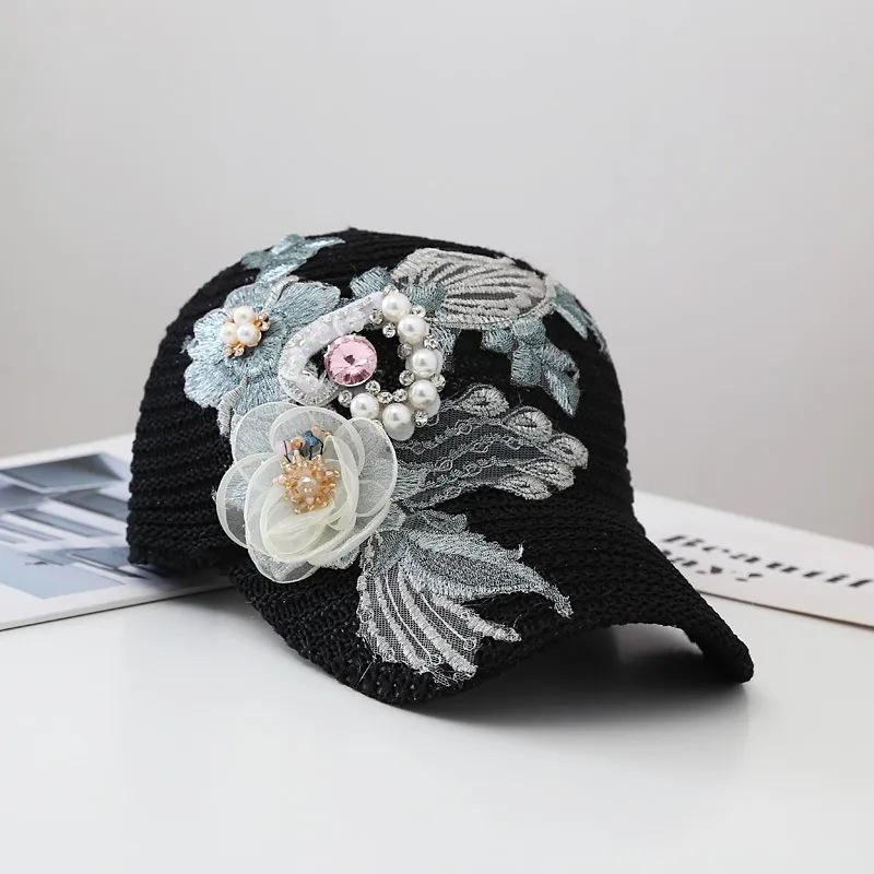 Hollow Breathable Knitted Baseball Hat Decal Pearl Sun Hat Fashion Outdoor Leisure Sports Shade Cap adjustable. чорний
Hollow Breathable Knitted Baseball Hat Decal Pearl Sun Hat Fashion Outdoor Leisure Sports Shade Cap adjustable. чорний