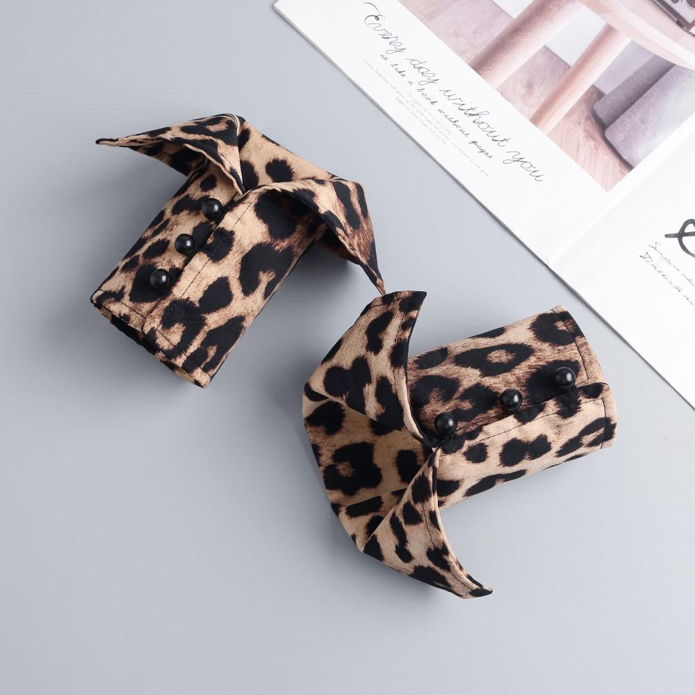 Detachable Leopard Print Shirt Fake Collar Comfortable False Wrist Cuffs Fake Hand Sleeves Office Brown-Blouse Sleeves
Detachable Leopard Print Shirt Fake Collar Comfortable False Wrist Cuffs Fake Hand Sleeves Office Brown-Blouse Sleeves