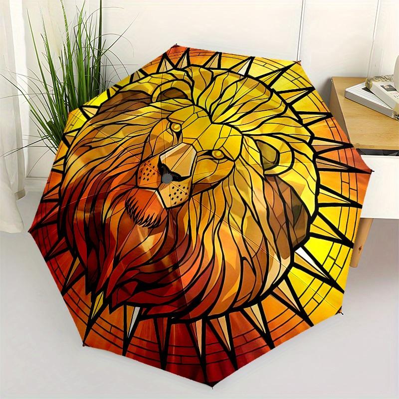 1pc Lion Stained Glass ArtworkUmbrella with Plastic Handle,Suitable for All Seasons Home Travel Outdoor UmbrellaB1572
1pc Lion Stained Glass ArtworkUmbrella with Plastic Handle,Suitable for All Seasons Home Travel Outdoor UmbrellaB1572