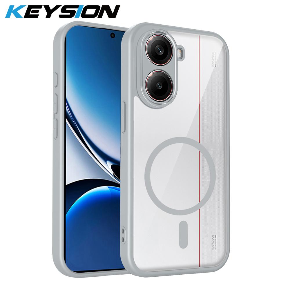 KEYSION Transparent Magnetic Phone Case for Xiaomi POCO X7 Pro Soft Silicone+PC HD Clear Shockproof Back Cover for Redmi Turbo 4 for Redmi Turbo 4
KEYSION Transparent Magnetic Phone Case for Xiaomi POCO X7 Pro Soft Silicone+PC HD Clear Shockproof Back Cover for Redmi Turbo 4 for Redmi Turbo 4