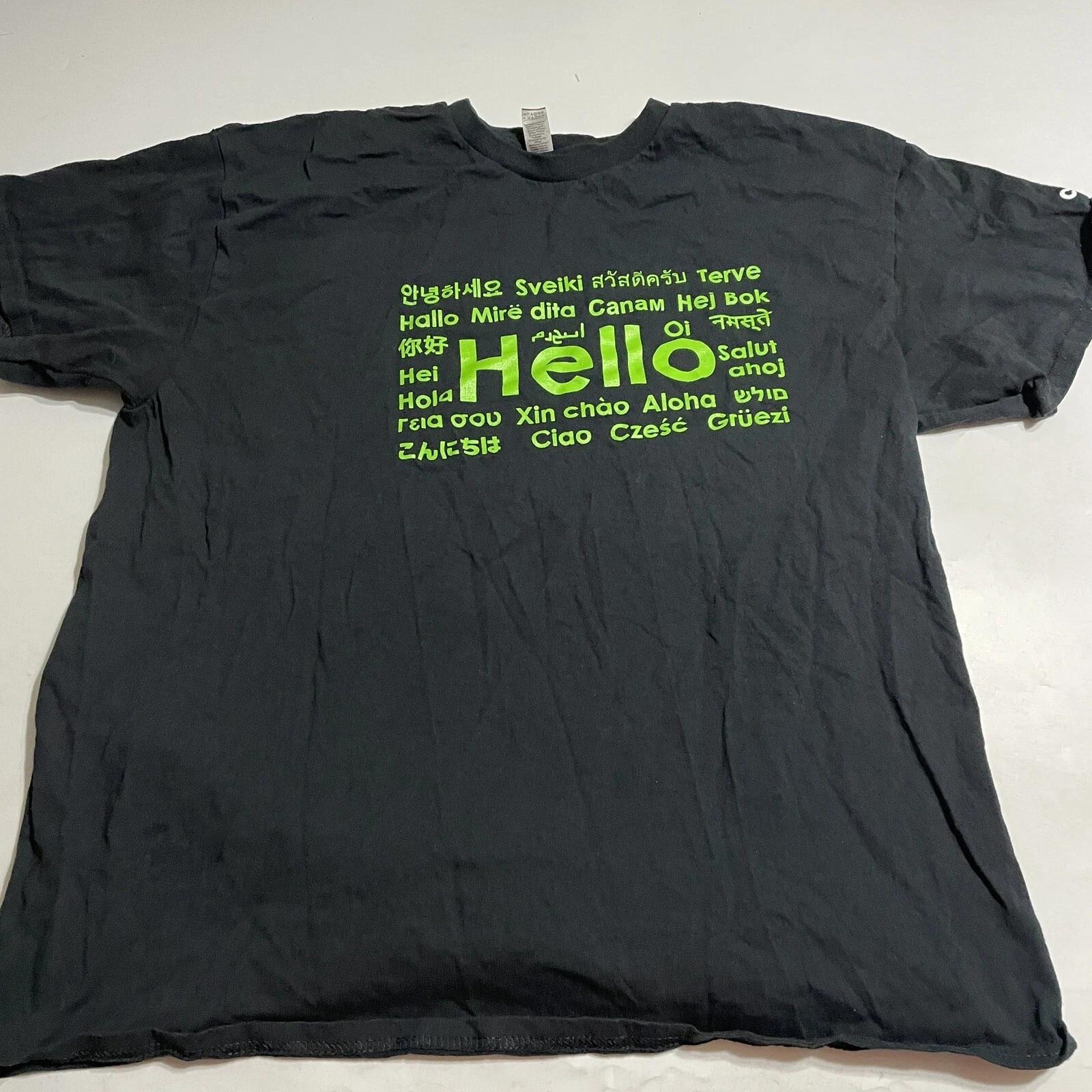 Cricket Wireless Employee Black HELLO SS Sign T Shirt Sz Large L
Cricket Wireless Employee Black HELLO SS Sign T Shirt Sz Large L