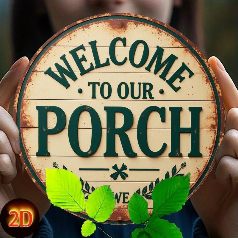 2d Flat 20*20cm, Welcome To Our Porch Wooden Logo, Wall Decoration with Leaf, Suitable for Retro Wooden Home Gifts At Entrances, Halls, Garden, Cafe. 20*20cm
2d Flat 20*20cm, Welcome To Our Porch Wooden Logo, Wall Decoration with Leaf, Suitable for Retro Wooden Home Gifts At Entrances, Halls, Garden, Cafe. 20*20cm