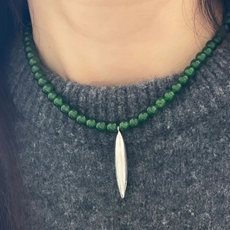 JAKAM. Green Olive Necklace one
JAKAM. Green Olive Necklace one