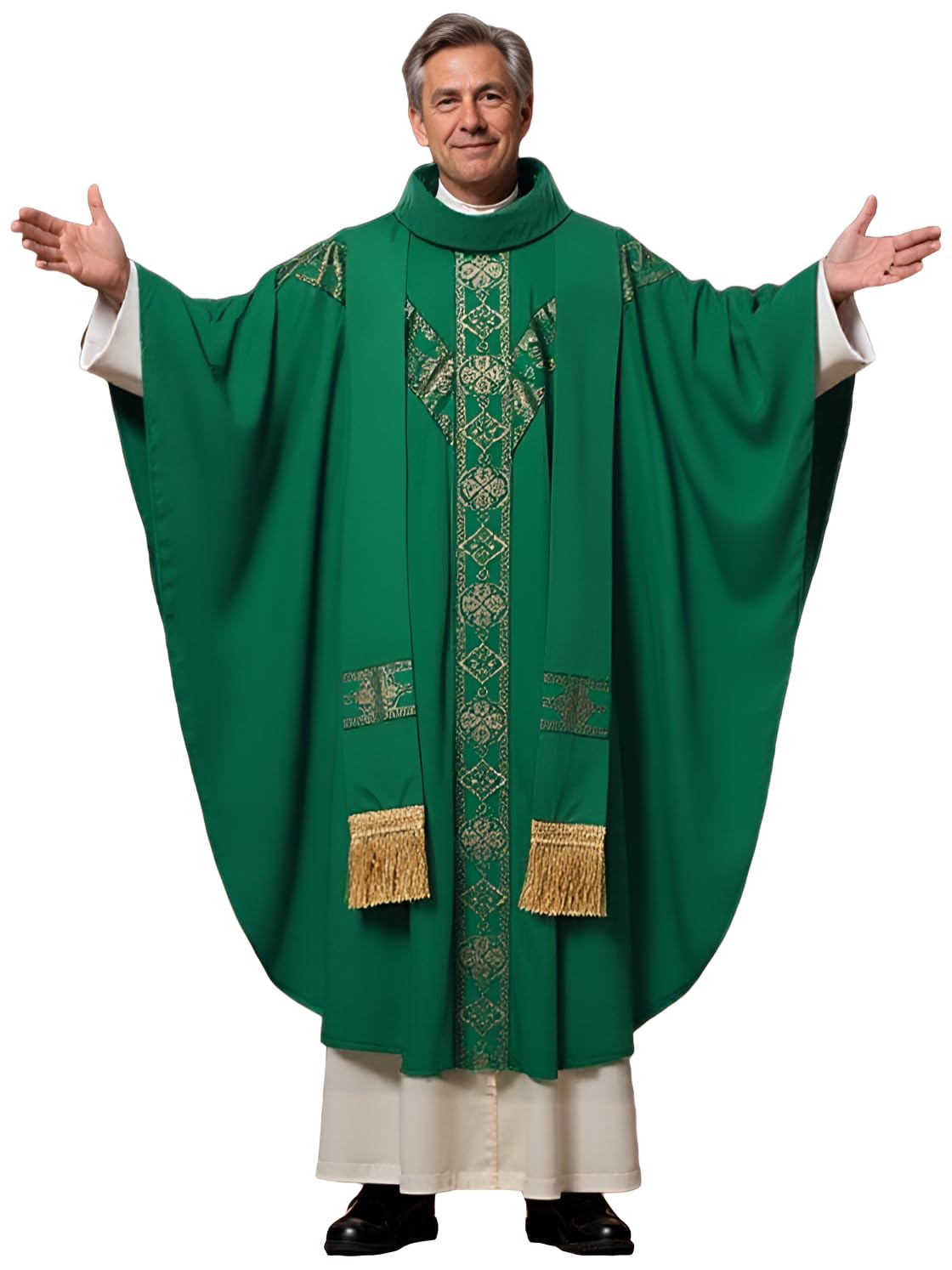 ANDHOM Cosplay Includes Round Collar and Perfect for School and This Green Costume is perfect for and Stage Men s Priest/Clergy Set, Stole, Robe, зелёный
ANDHOM Cosplay Includes Round Collar and Perfect for School and This Green Costume is perfect for and Stage Men s Priest/Clergy Set, Stole, Robe, зелёный