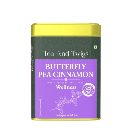 Tea And Twigs - Butterfly Pea Flower Cinnamon Tea - 15 Teabags (30 Grams) | Caffeine Free Herbal Tea | Relieves Stress | Ayurvedic Shankhpushpi Flower 30GM
Tea And Twigs - Butterfly Pea Flower Cinnamon Tea - 15 Teabags (30 Grams) | Caffeine Free Herbal Tea | Relieves Stress | Ayurvedic Shankhpushpi Flower 30GM