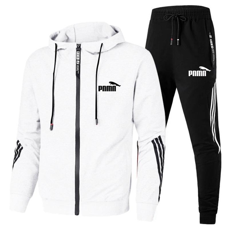 Three Bar Men s Fashionable Sports Suit With Hooded Zipper Casual Set M белый
Three Bar Men s Fashionable Sports Suit With Hooded Zipper Casual Set M белый