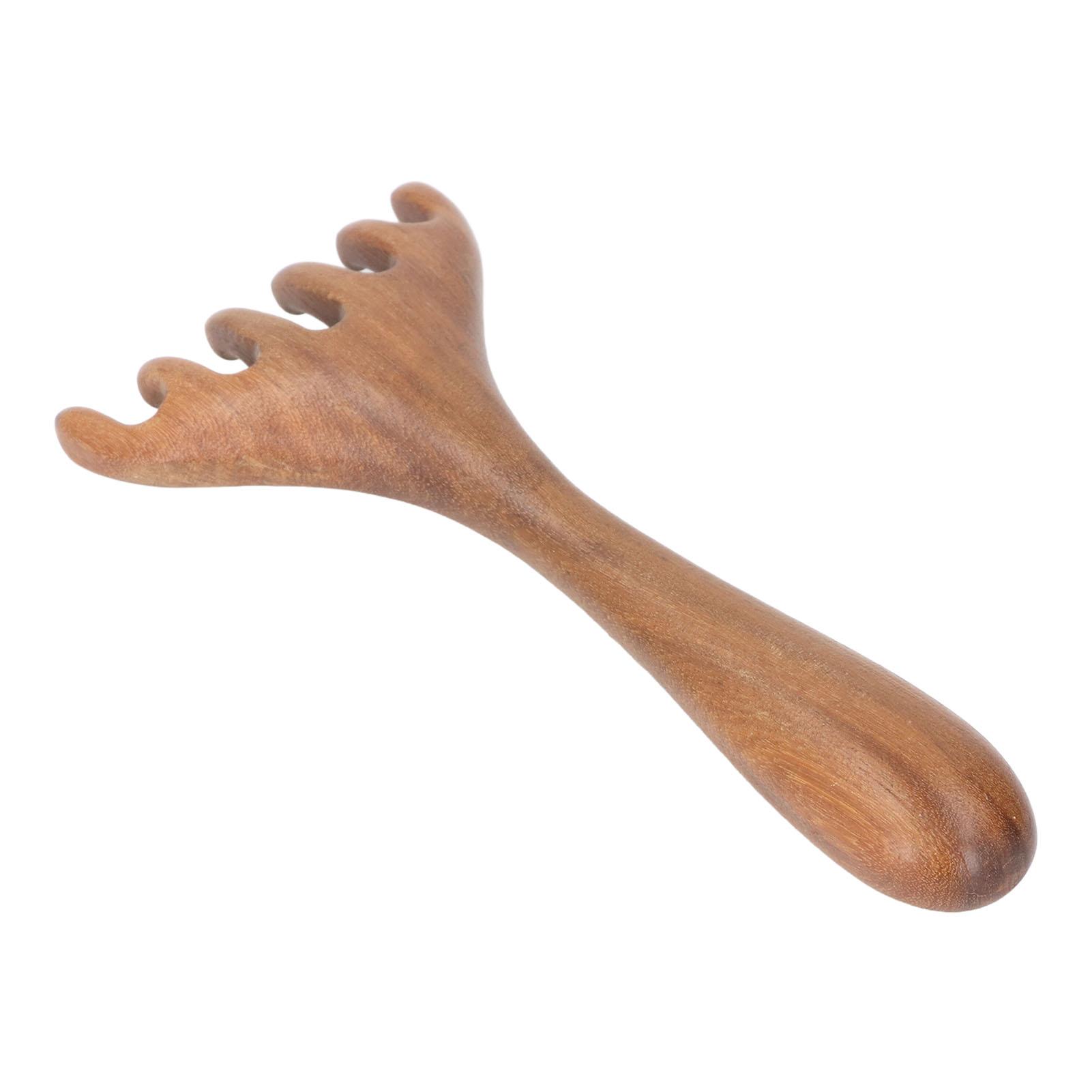 Wooden Scalp Massager Handheld Wide Tooth Manual Relaxation Tool 6 Claw Rounded Teeth Wood Massage Comb
Wooden Scalp Massager Handheld Wide Tooth Manual Relaxation Tool 6 Claw Rounded Teeth Wood Massage Comb