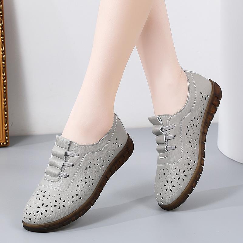 Spring and Summer Doudou Shoes Women s Little White Shoes Soft-soled Single Shoes Hollow Mother Shoes Non-slip Casual Leather Shoes 41
Spring and Summer Doudou Shoes Women s Little White Shoes Soft-soled Single Shoes Hollow Mother Shoes Non-slip Casual Leather Shoes 41