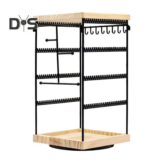 Вращающийся на 360 градусов держатель для сережек, органайзер для ювелирных изделий, простая в установке стойка для хранения сережек-гвоздиков с поддоном для колец чёрный
Вращающийся на 360 градусов держатель для сережек, органайзер для ювелирных изделий, простая в установке стойка для хранения сережек-гвоздиков с поддоном для колец чёрный