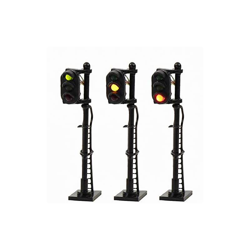 Scenery collection traffic signal light Three light traffic light black metal light pillar 3 pieces included 1:150 model railway building model
Scenery collection traffic signal light Three light traffic light black metal light pillar 3 pieces included 1:150 model railway building model