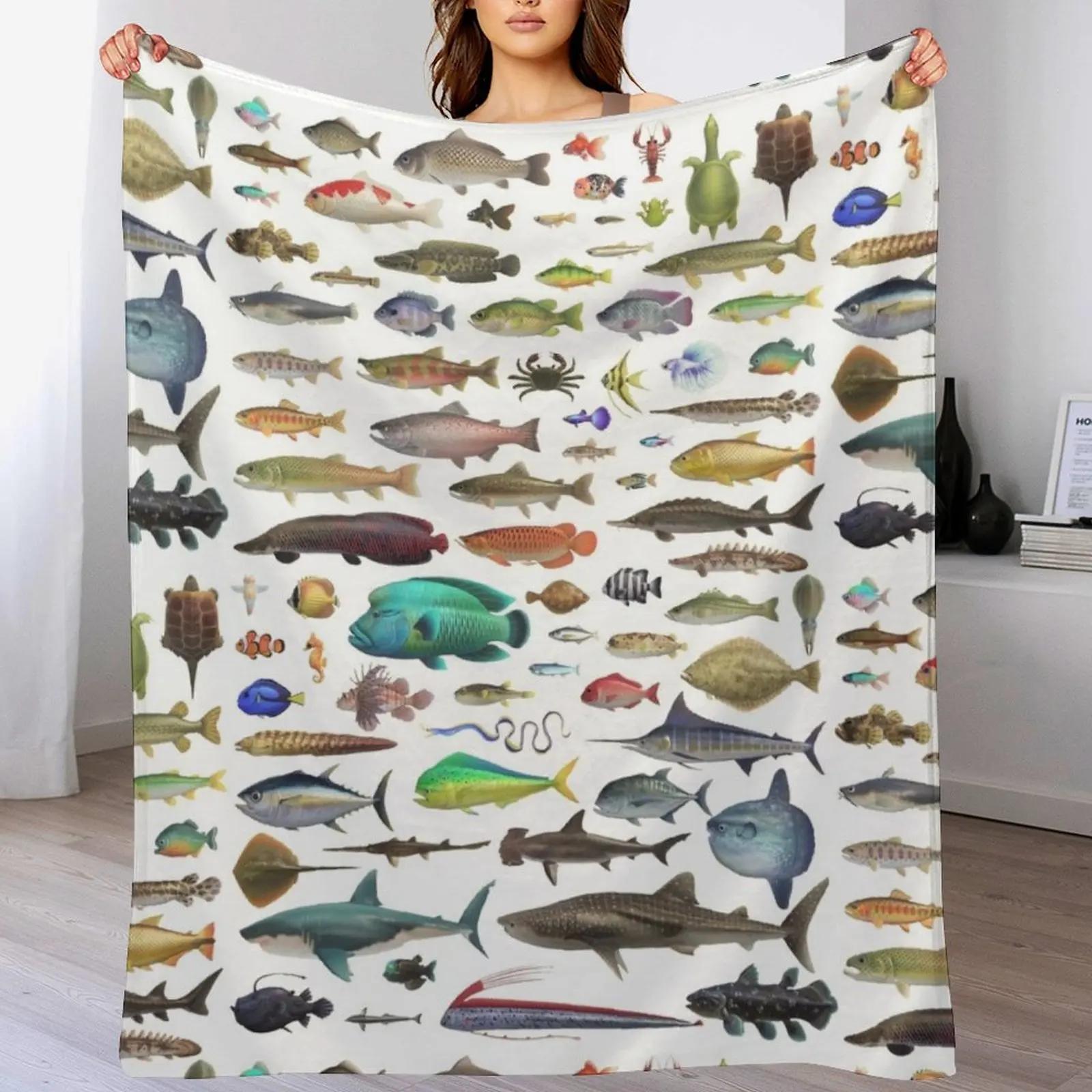 ALL FISH N STUFF Critterpedia Throw Blanket Outdoor Soft Blanket for Picnic Beach Camping 102x76cm(40x30in)
ALL FISH N STUFF Critterpedia Throw Blanket Outdoor Soft Blanket for Picnic Beach Camping 102x76cm(40x30in)
