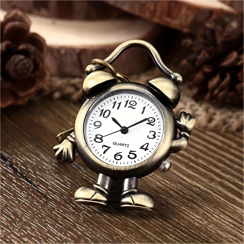 1 piece of vintage alarm clock, personalized keychain, mini clock, small hanging watch, sweater chain, creative gift коричневий
1 piece of vintage alarm clock, personalized keychain, mini clock, small hanging watch, sweater chain, creative gift коричневий