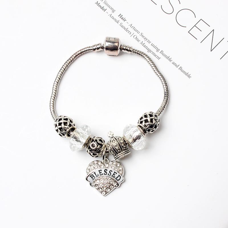 Браслет-подвеска в виде сердца Panjia «Звездное небо» для женщин со стразами и бусинами
Браслет-подвеска в виде сердца Panjia «Звездное небо» для женщин со стразами и бусинами