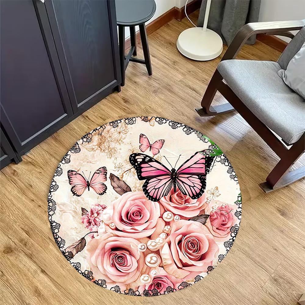 1pc home carpet butterfly design non-slip office decor gift living room bedroom Diameter 60cm
1pc home carpet butterfly design non-slip office decor gift living room bedroom Diameter 60cm