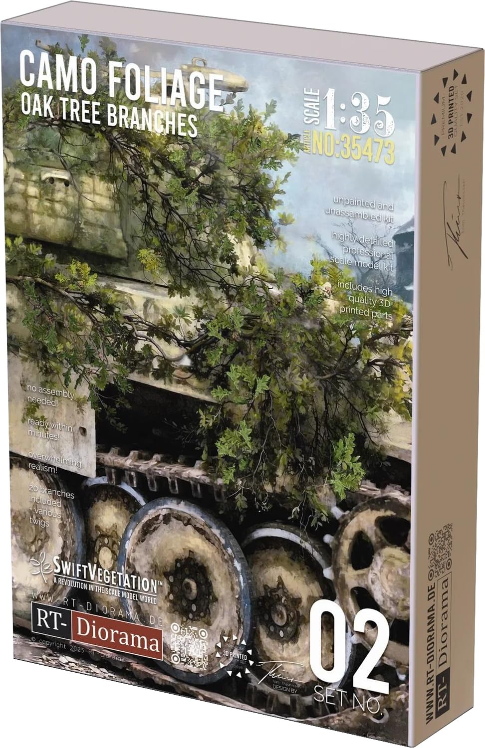 RT Diorama 1/35 Oak Branch (Camouflage) Diorama Accessory RTD35473 (Diorama)
RT Diorama 1/35 Oak Branch (Camouflage) Diorama Accessory RTD35473 (Diorama)