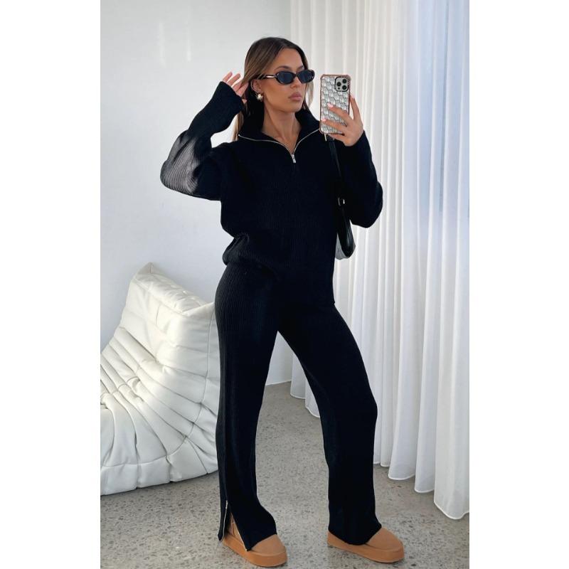 Женские свободные вязаные свитера с длинным рукавом большого размера с высоким воротником, теплый джемпер, модный женский осенний офисный повседневный пуловер, топ, шерстяной костюм на молнии, костюм из двух предметов L
Женские свободные вязаные свитера с длинным рукавом большого размера с высоким воротником, теплый джемпер, модный женский осенний офисный повседневный пуловер, топ, шерстяной костюм на молнии, костюм из двух предметов L