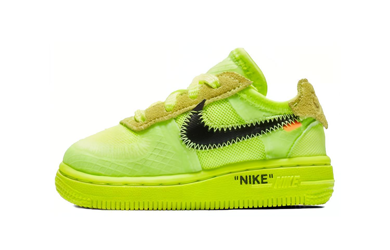 Nike Air Force 1 Low Off-White Volt TD BV0853-700 8C
Nike Air Force 1 Low Off-White Volt TD BV0853-700 8C