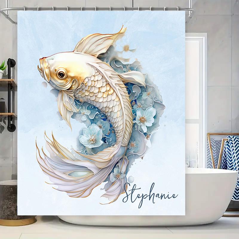 Graceful Koi Fish: Personalized Artistic Pattern Shower Curtain for a Serene and Elegant Bathroom Décor 90x180cm
Graceful Koi Fish: Personalized Artistic Pattern Shower Curtain for a Serene and Elegant Bathroom Décor 90x180cm