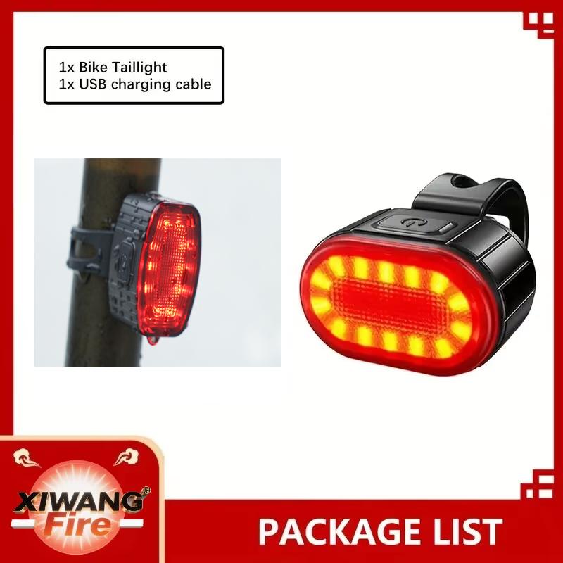 Bicycle Front & Rear Light Set Rechargeable LED Headlight Taillight Portable Floodlight Cycling Night Riding Lighting Accessory
Bicycle Front & Rear Light Set Rechargeable LED Headlight Taillight Portable Floodlight Cycling Night Riding Lighting Accessory