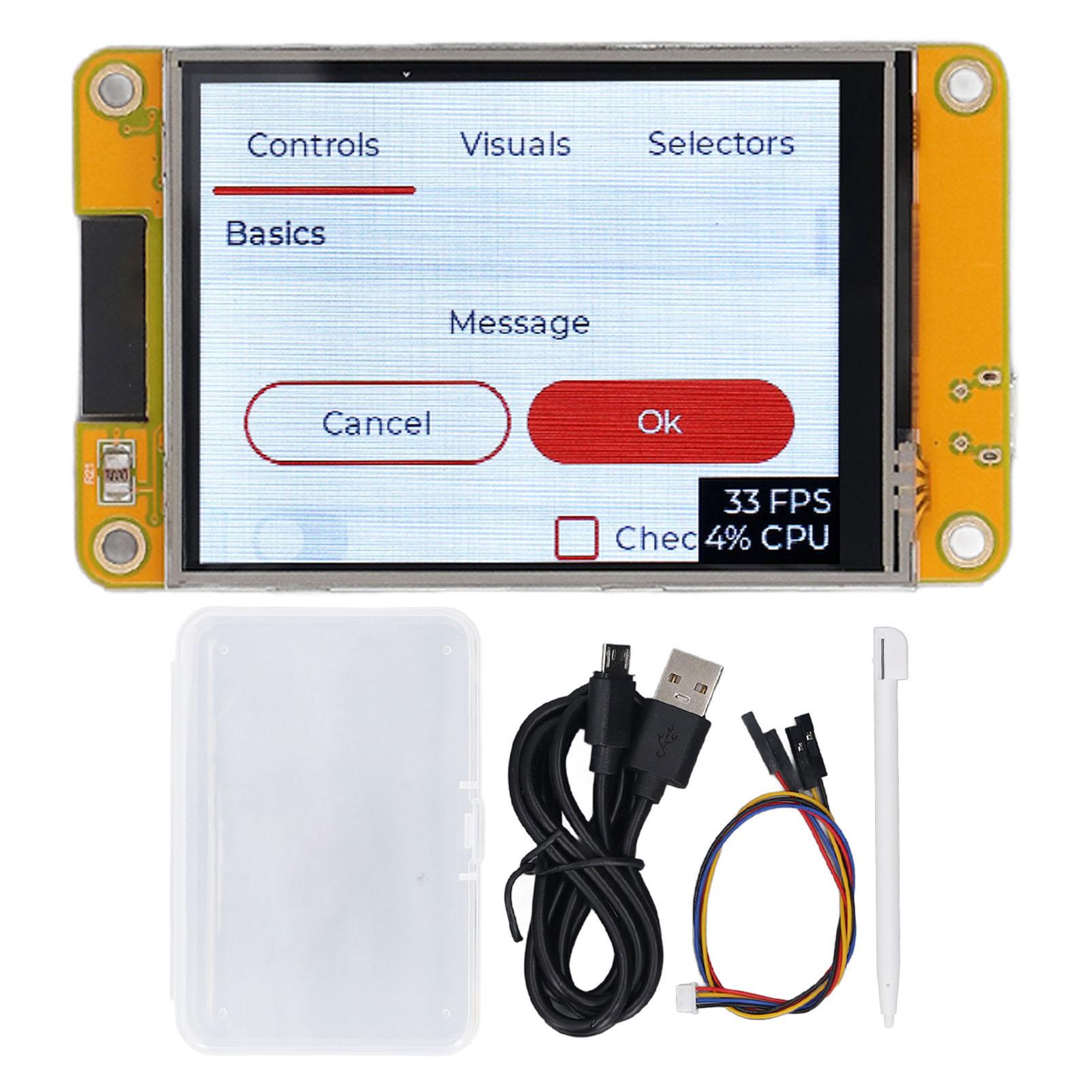 Плата розробки ESP32 із 2,8-дюймовим сенсорним екраном 240x320, двоядерним процесором, бездротова точність
Плата розробки ESP32 із 2,8-дюймовим сенсорним екраном 240x320, двоядерним процесором, бездротова точність