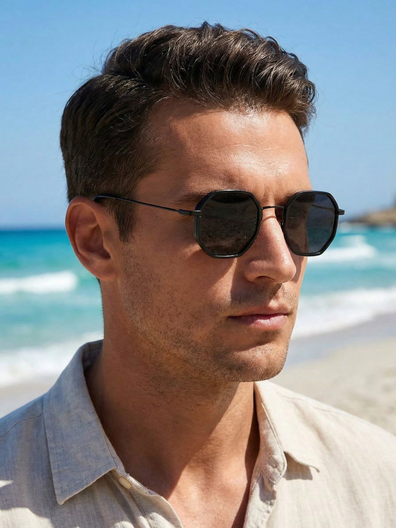 1 pair of men s coated two-tone metal geometric thin frame casual fashion glasses (coated lenses change color at different angle чёрный
1 pair of men s coated two-tone metal geometric thin frame casual fashion glasses (coated lenses change color at different angle чёрный