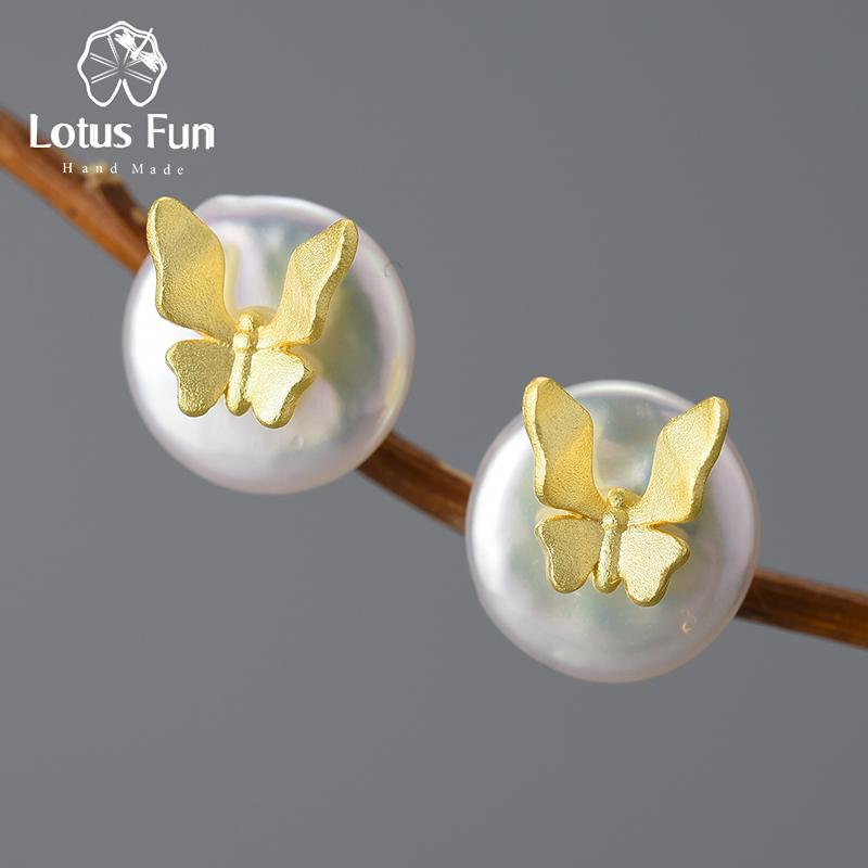 Lotus Fun Необычные винтажные серьги-гвоздики из натурального жемчуга в стиле барокко из 18-каратного золота-бабочки для женщин из настоящего серебра 925 пробы
Lotus Fun Необычные винтажные серьги-гвоздики из натурального жемчуга в стиле барокко из 18-каратного золота-бабочки для женщин из настоящего серебра 925 пробы